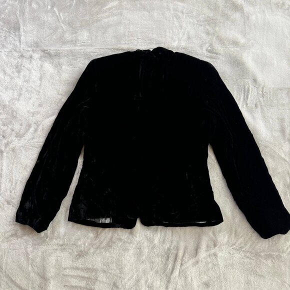 Ann Taylor Black Velvet Jacket - Rayon Blend - Picture 5 of 5